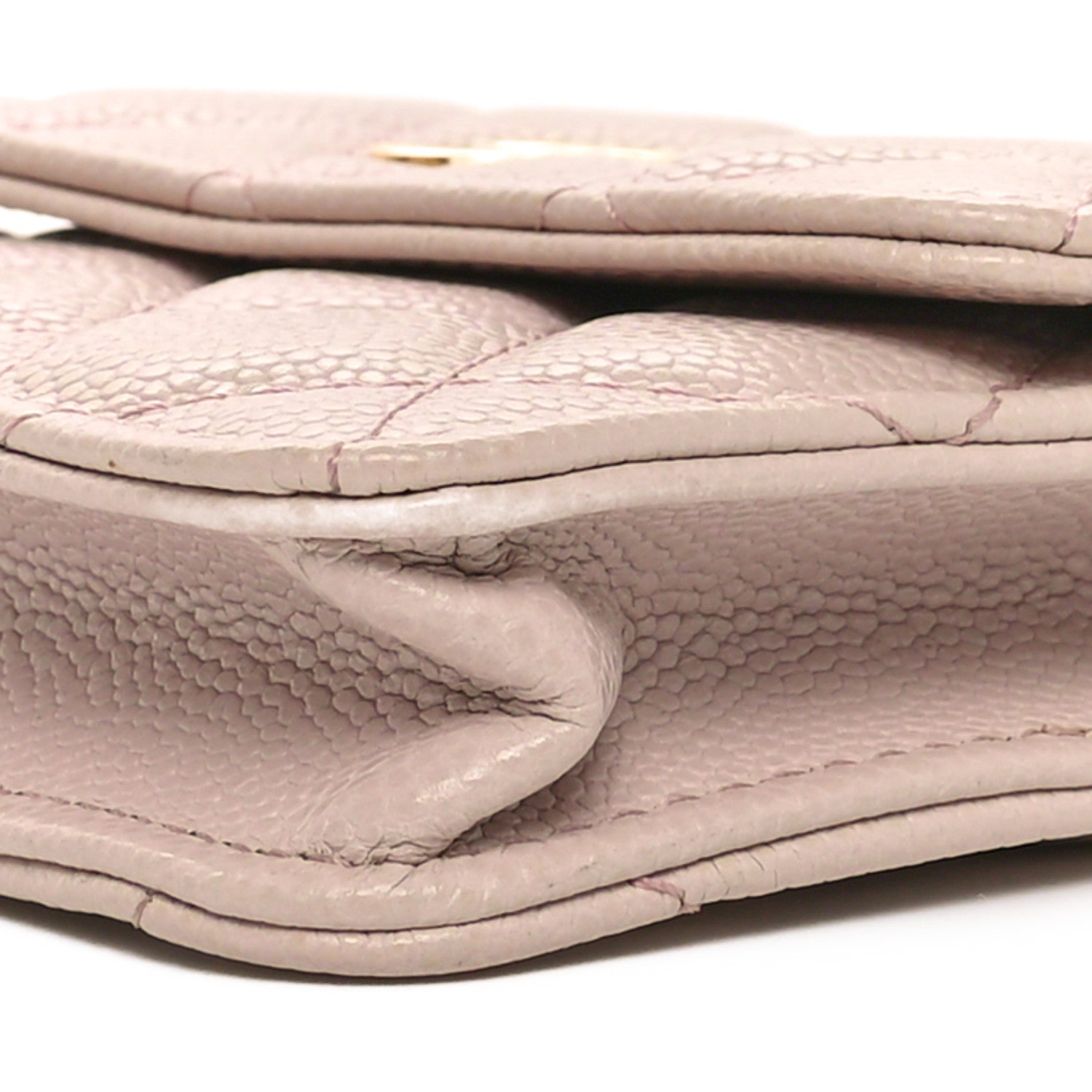 Chanel Caviar Quilted Miss Coco Clutch With Chain Light Purple 11 of 11