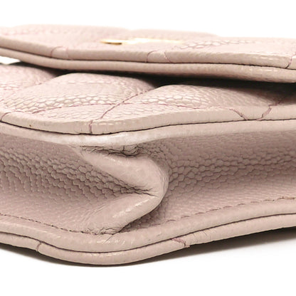 Chanel Caviar Quilted Miss Coco Clutch With Chain Light Purple 11 of 11