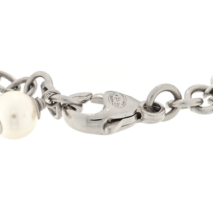 Chanel Pearl Crystal CC Bracelet Silver 3 of 3