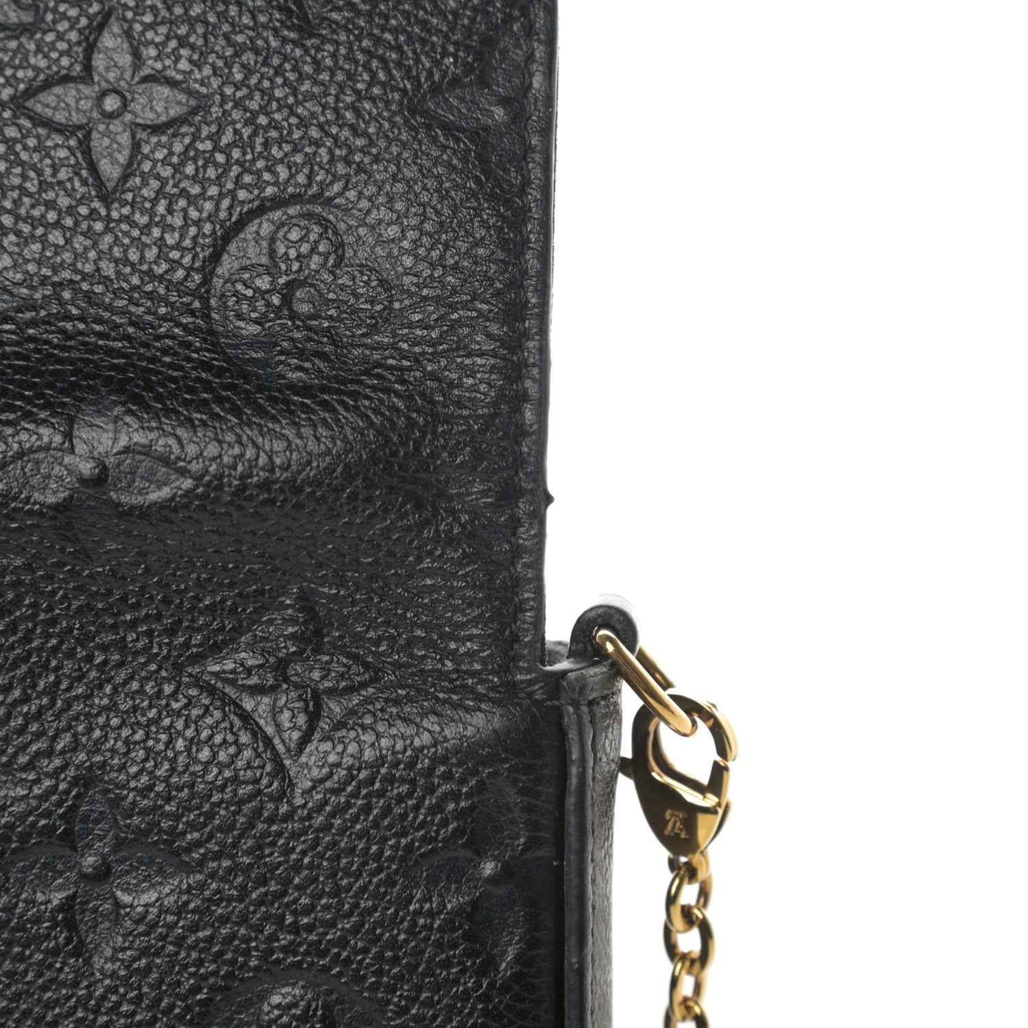 Louis Vuitton Empreinte Pochette Felicie Chain Wallet Black 12 of 13