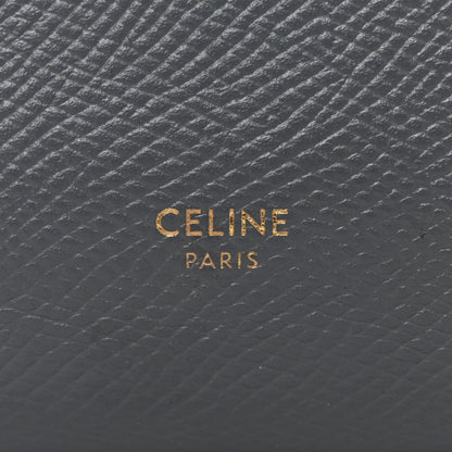 Celine Grained Calfskin Large Multifunction Strap Wallet Grey 10 of 14