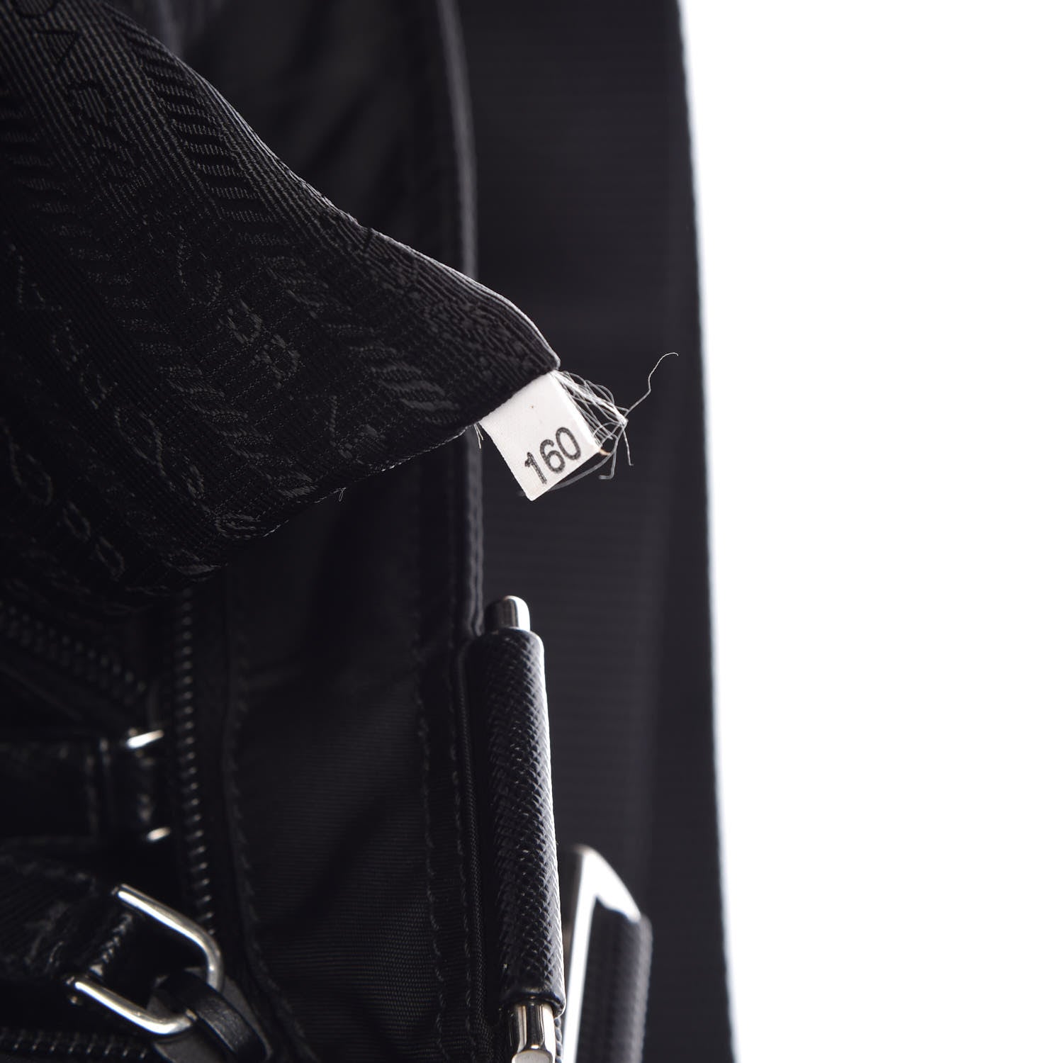 Prada Nylon Saffiano Flat Messenger Bag Black 7 of 9
