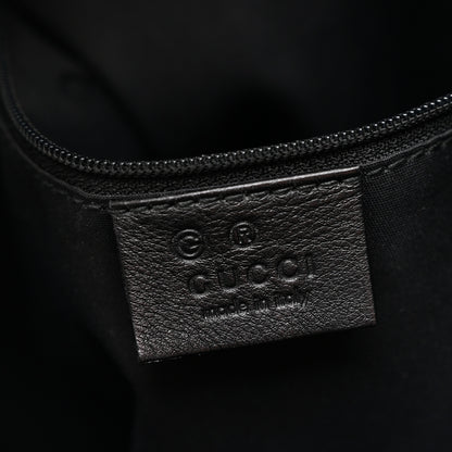 Gucci Horsebit Embossed Full Moon Tote Black 6 of 12