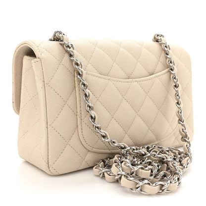 Chanel Caviar Quilted Mini Rectangular Flap Light Beige 3 of 11