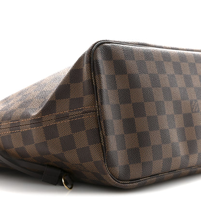 Louis Vuitton Damier Ebene Neo Neverfull MM Rose Ballerine 10 of 16