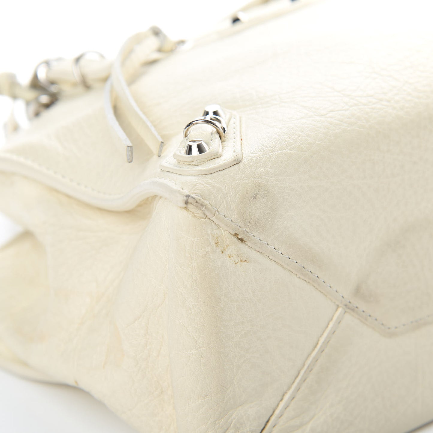 Veau Papier A4 Tote Blanc Creme