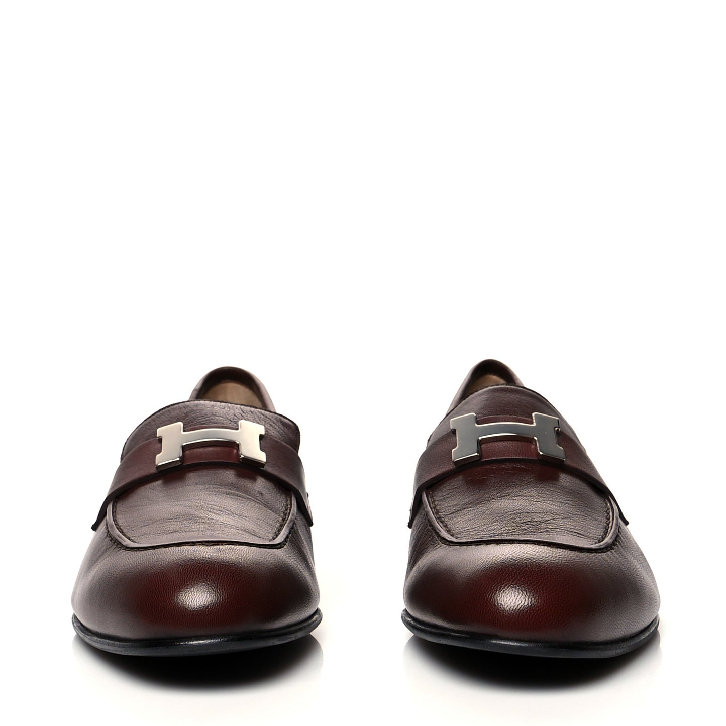 Goatskin Mens Paris Loafers 41 Marron Acajou