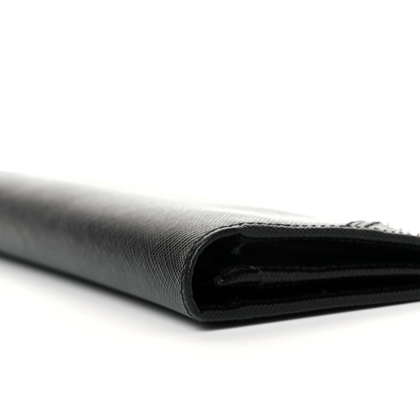 Saffiano Flap Wallet Black