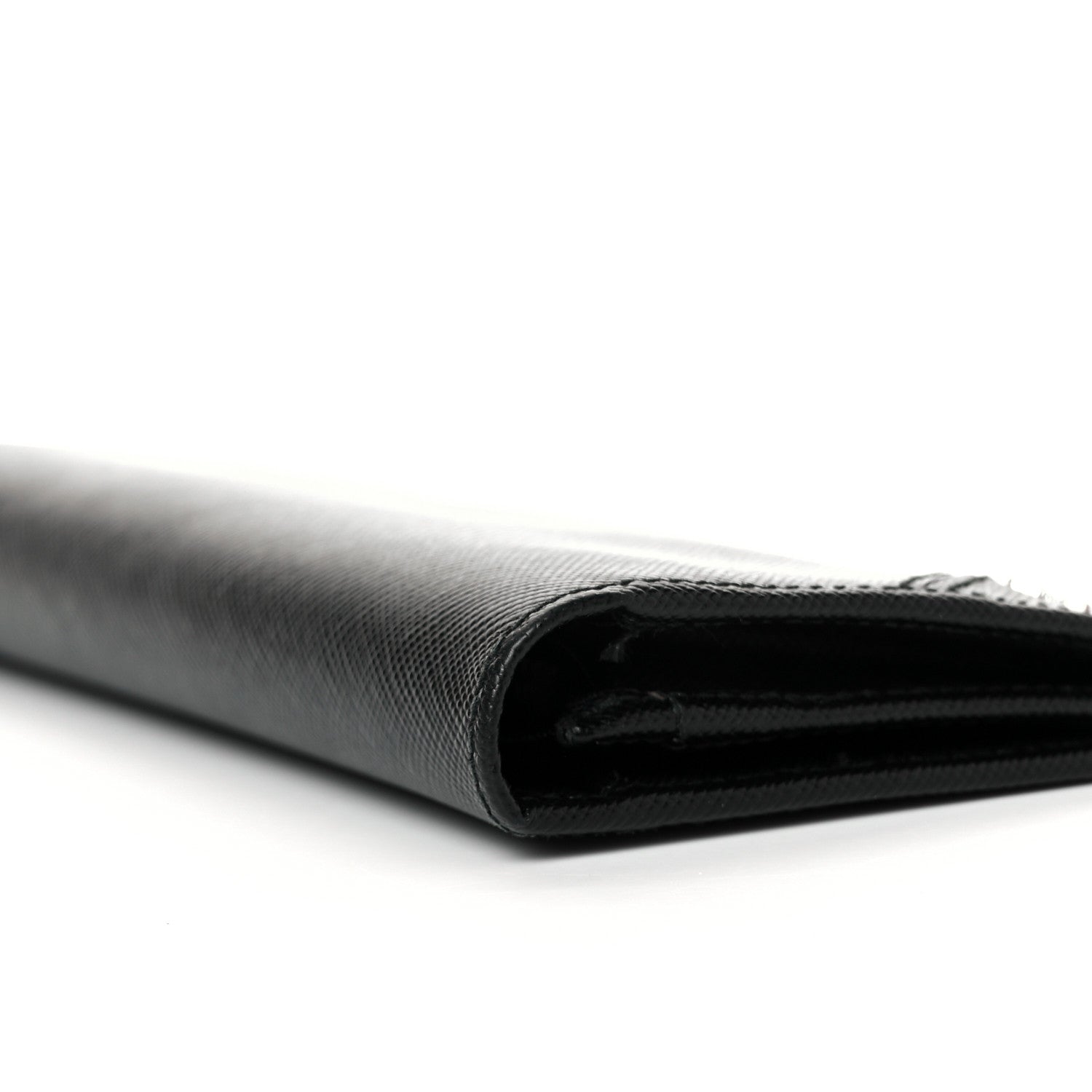 Prada Saffiano Flap Wallet Black 5 of 9