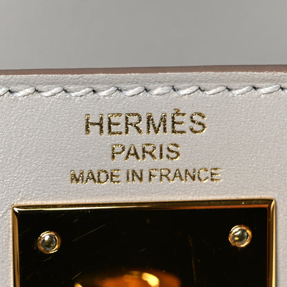 Hermes Tadelakt Kelly Sellier 28 Gris Perle 6 of 10