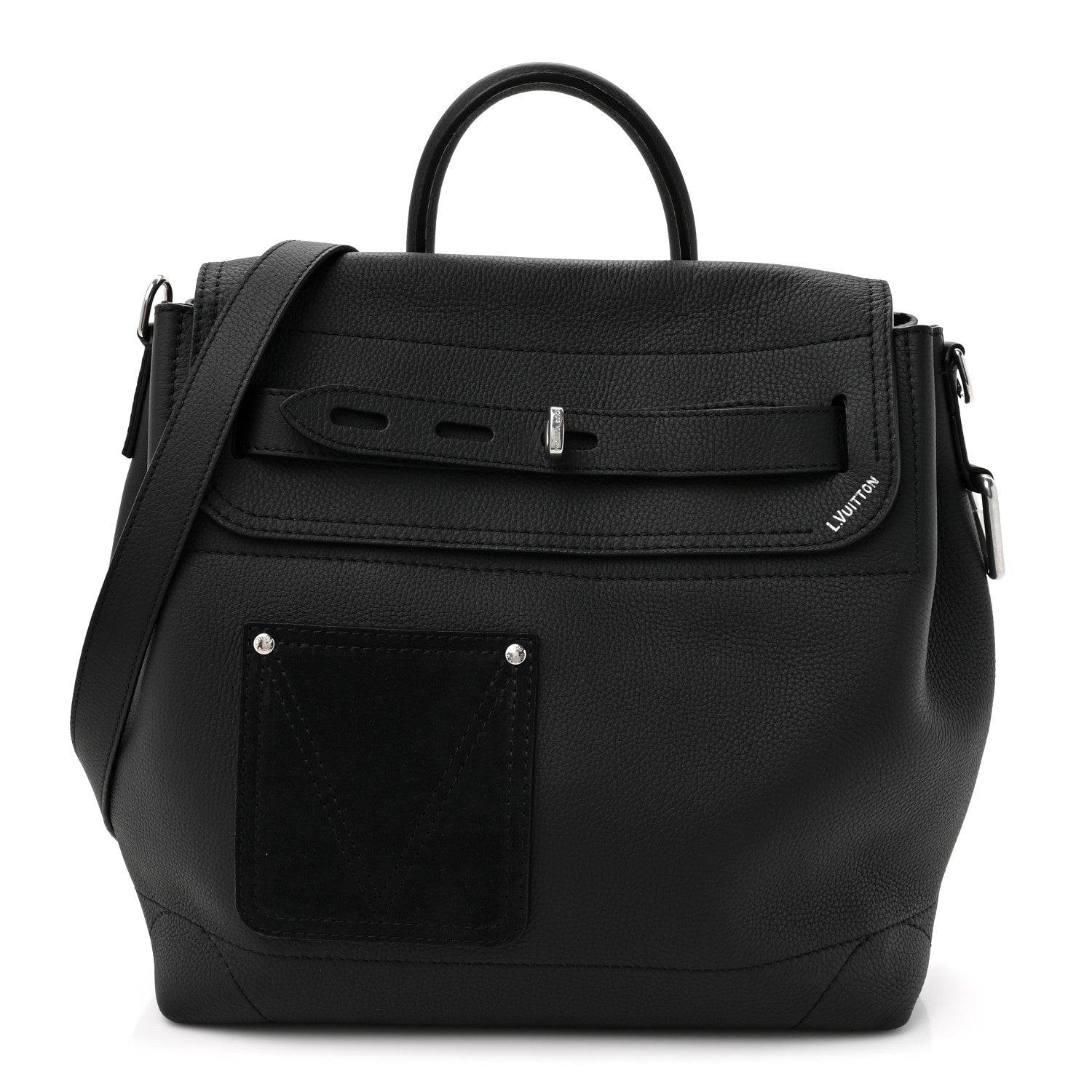 Louis Vuitton LV Touch Calfskin Steamer 30 H38 Black 1 of 19
