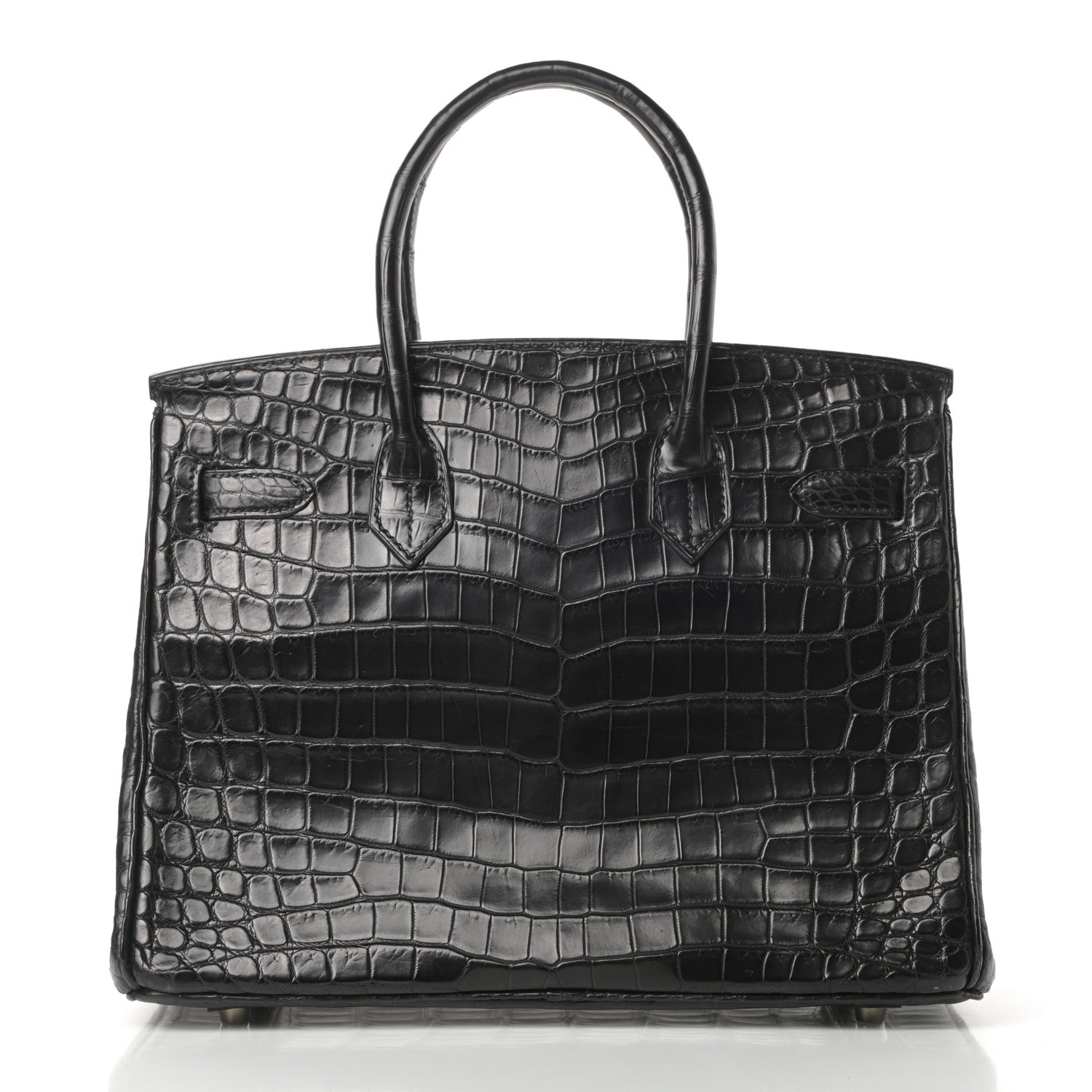Hermes Matte Niloticus Crocodile Birkin 30 Black 4 of 43