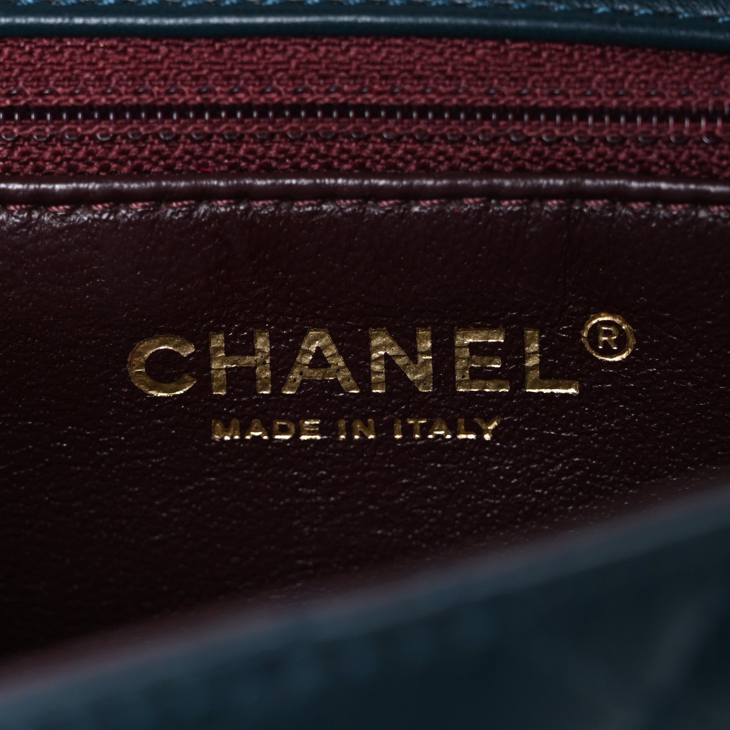 Chanel Lambskin Quilted Mini Two Tone Day Flap Navy Turquoise Chanel Lambskin Quilted Mini Two Tone Day Flap Navy Turquoise