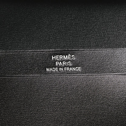 Hermes Box Monochrome Bearn Card Holder Wallet Black 6 of 9