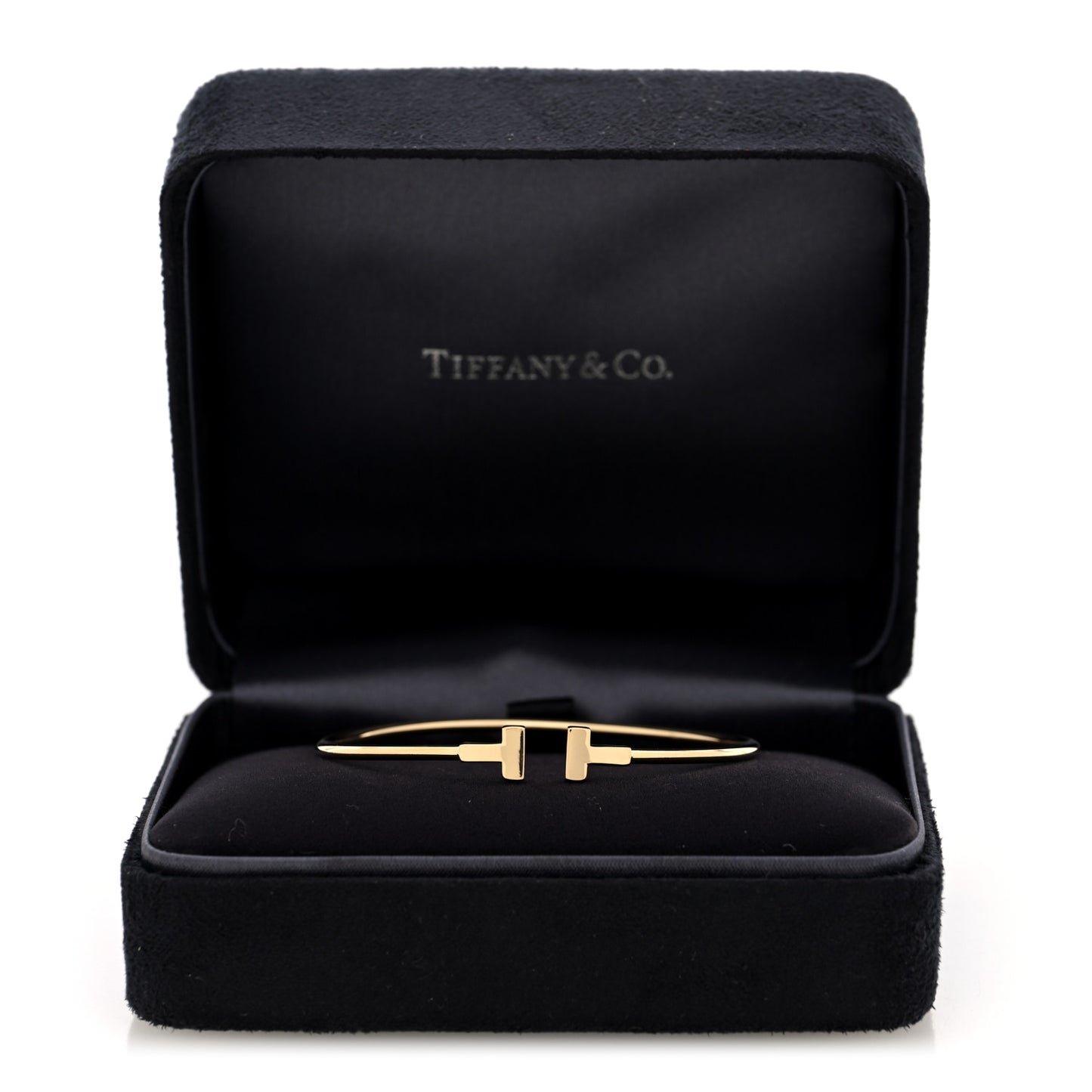 18K Yellow Gold Narrow T Wire Bracelet