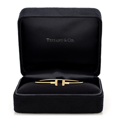 Tiffany 18K Yellow Gold Narrow T Wire Bracelet 4 of 4