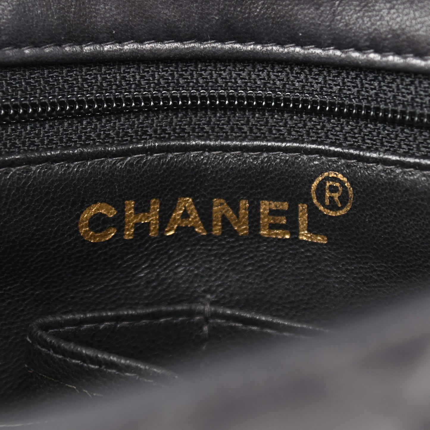 Lambskin Quilted Small Single Flap Black