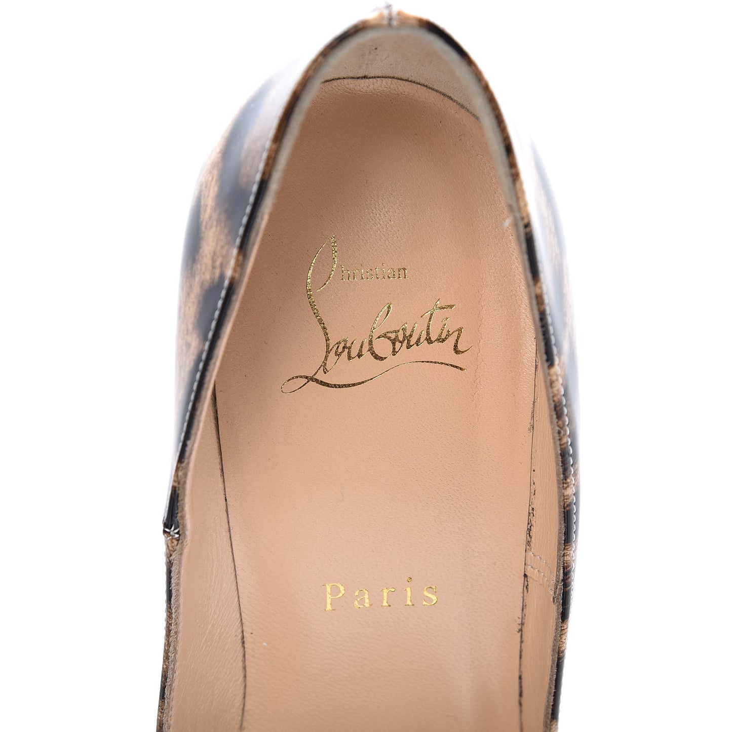 Patent Degrade Leopard So Kate 120 Pumps 38 White Leopard