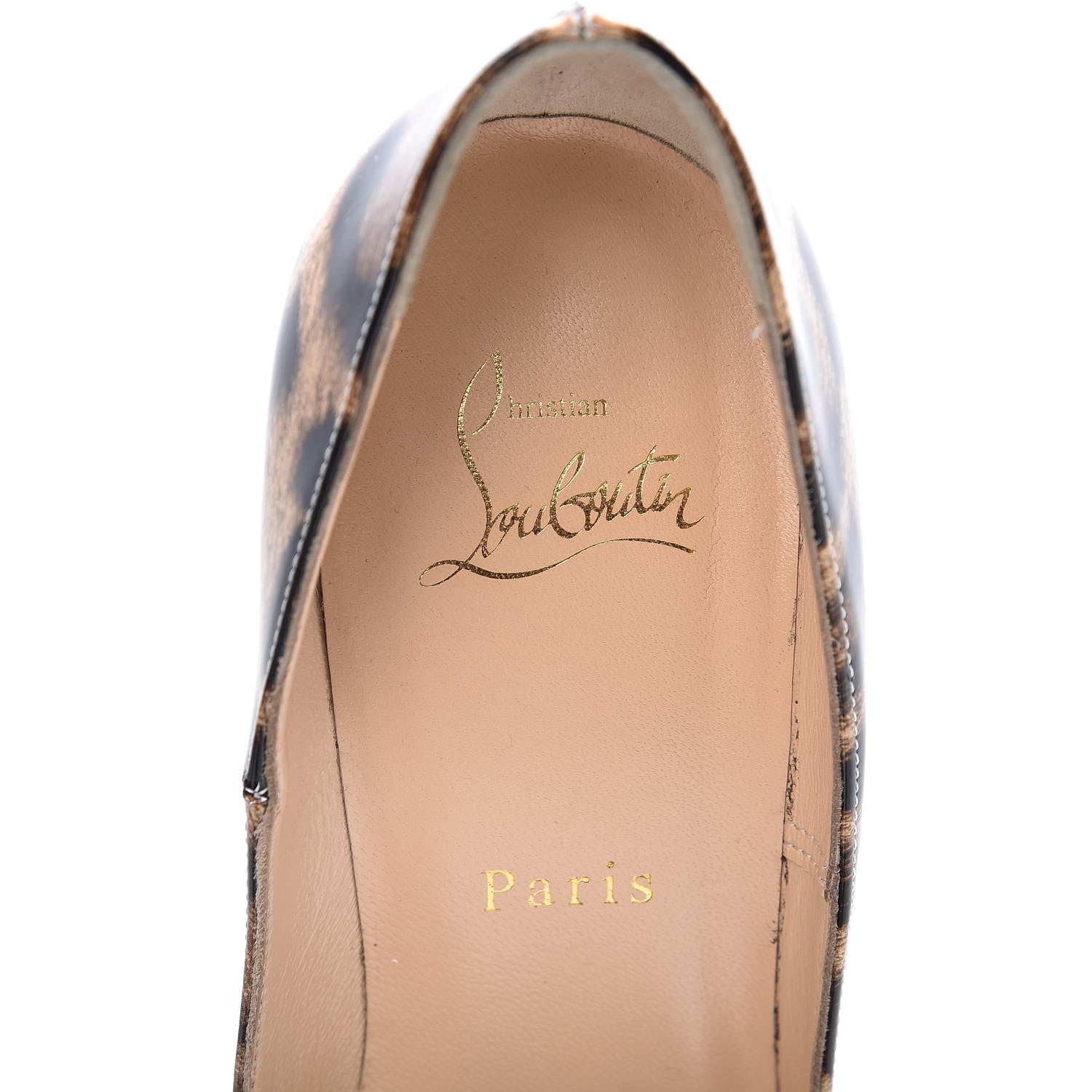 Christian Louboutin Patent Degrade Leopard So Kate 120 Pumps 38 White Leopard 6 of 11
