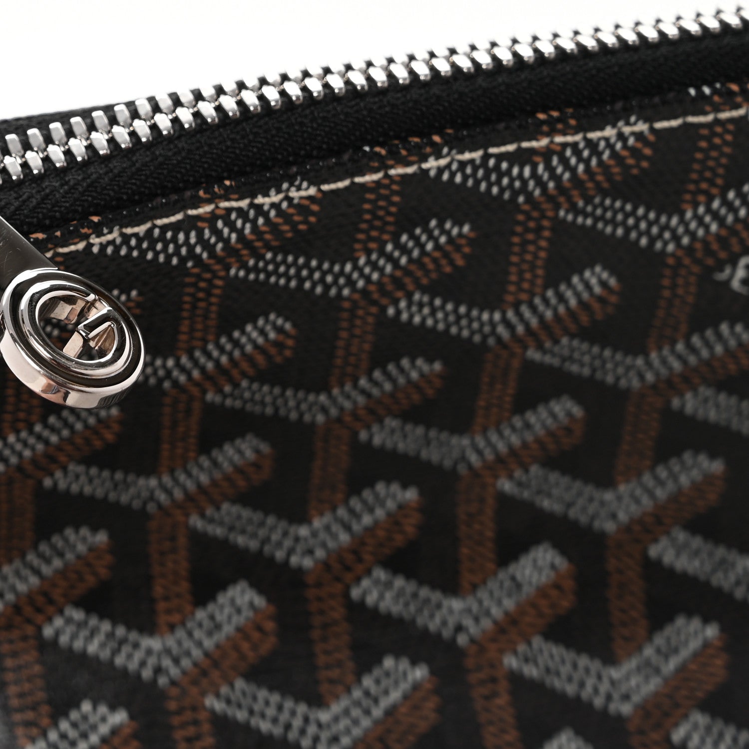 Goyard Goyardine Senat Pochette GM Black Gold 8 of 9