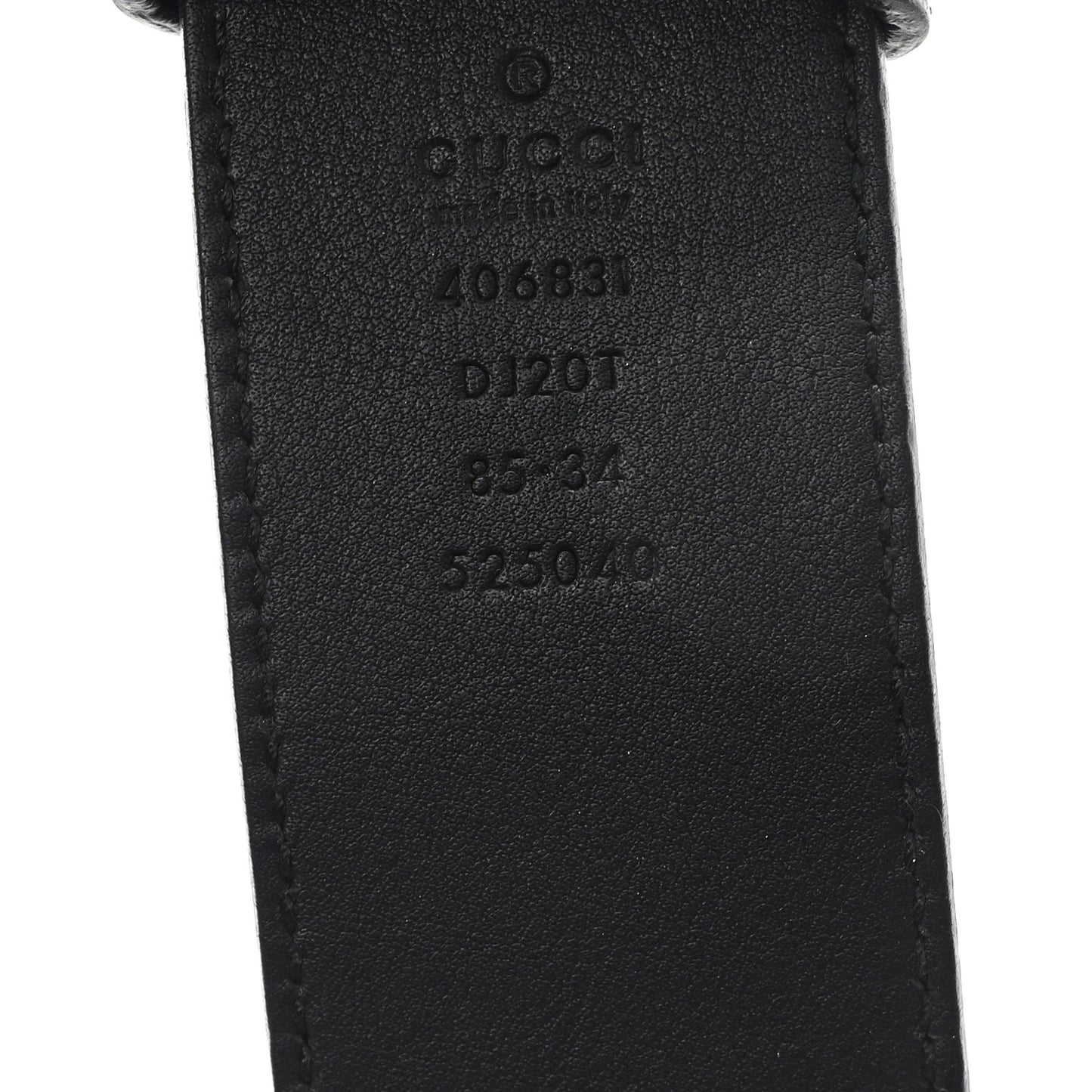 Calfskin Double G 40mm Belt 85 34 Black