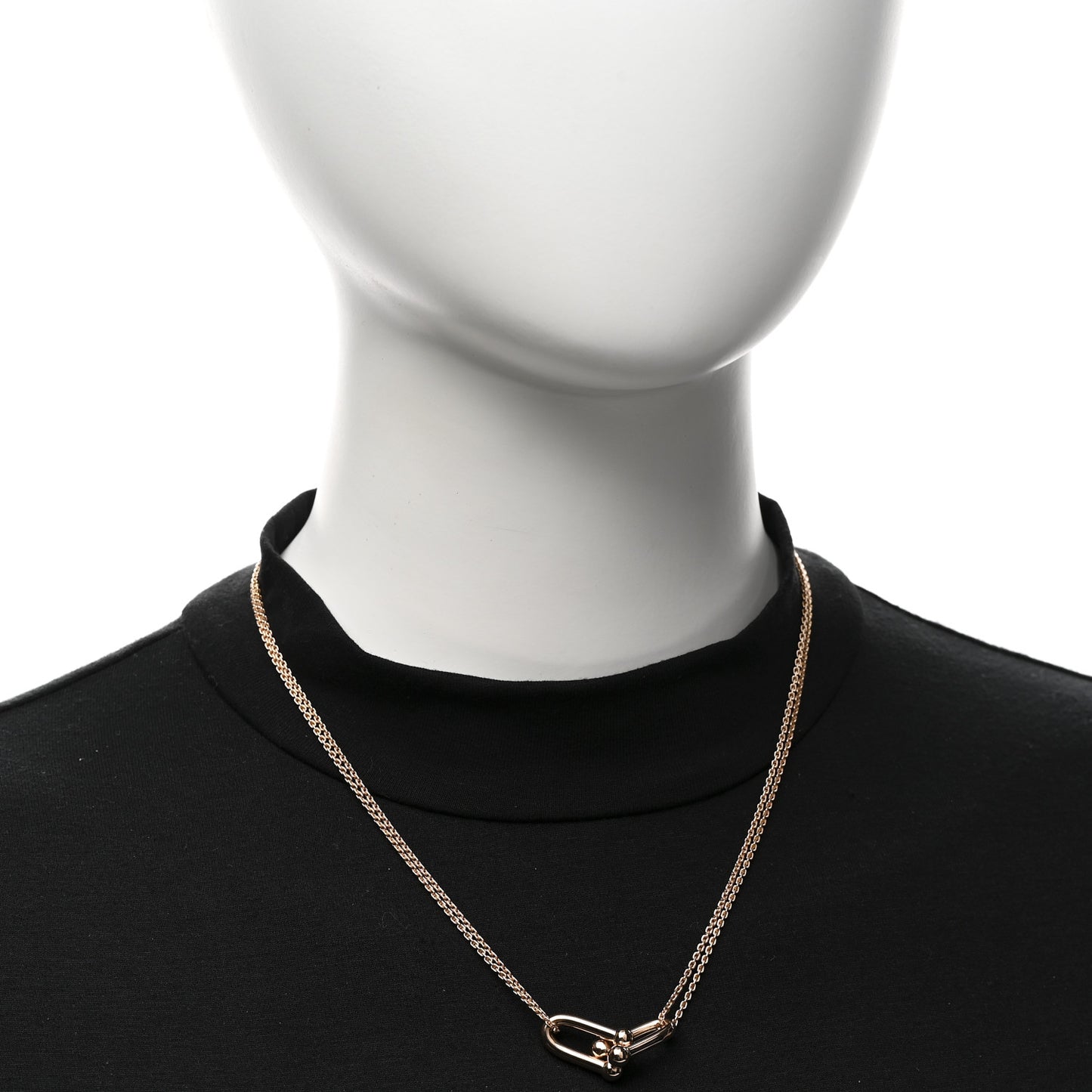18K Rose Gold HardWear Double Link Pendant Necklace