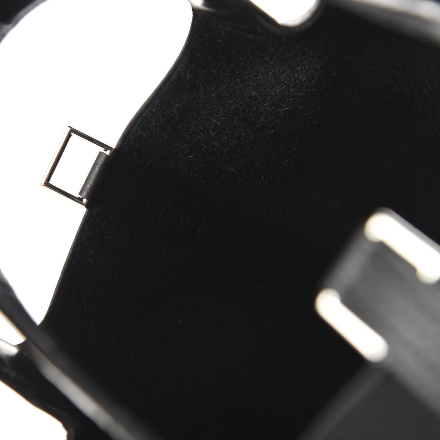 Hermes Taurillon Clemence Matte Alligator Picotin Lock Touch 18 PM Black 9 of 11
