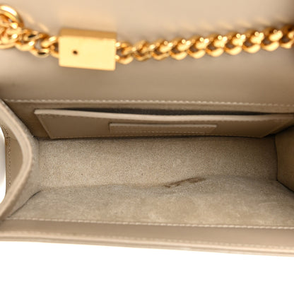 Saint Laurent Calfskin Small Classic Monogram Kate Tassel Satchel Dark Beige 5 of 18