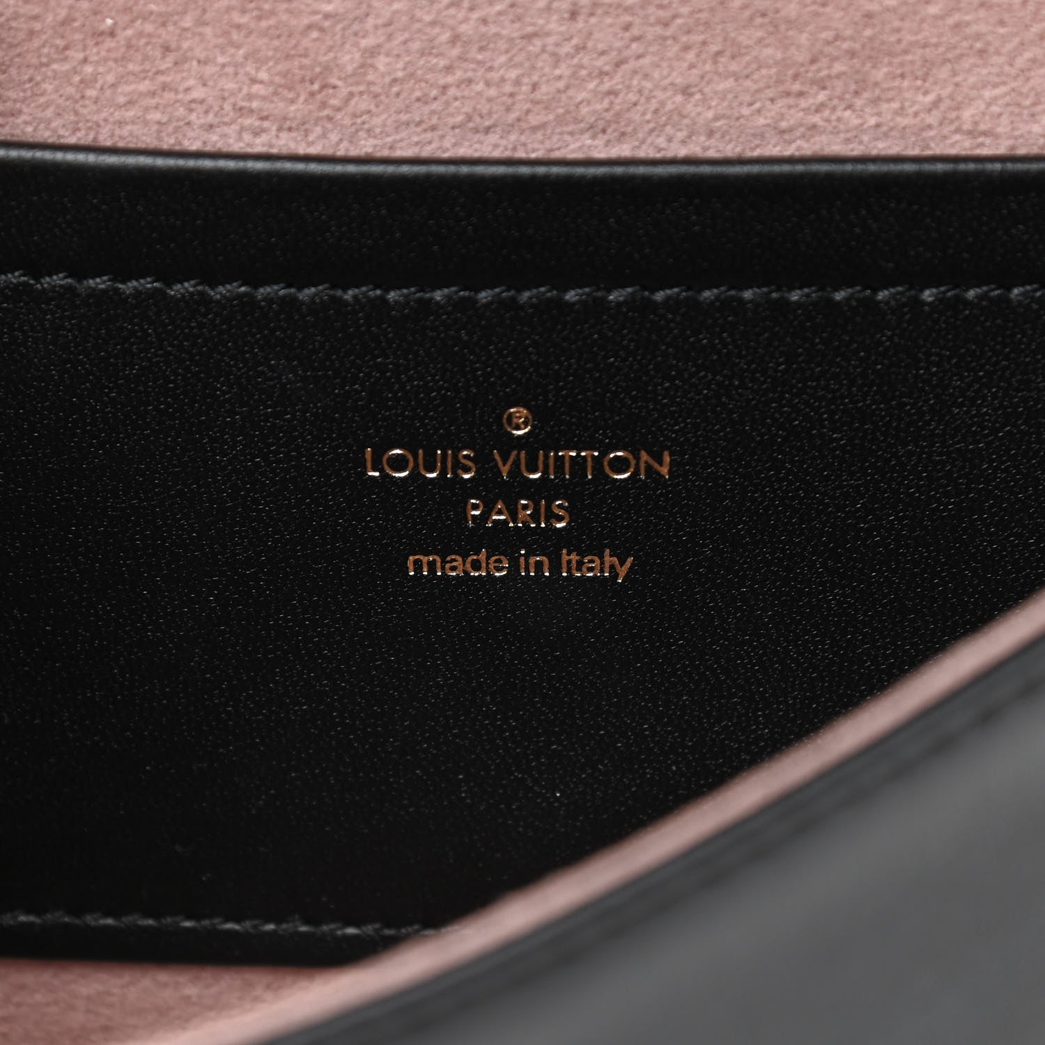 Louis Vuitton Lambskin Embossed Monogram Pochette Coussin Black 6 of 13