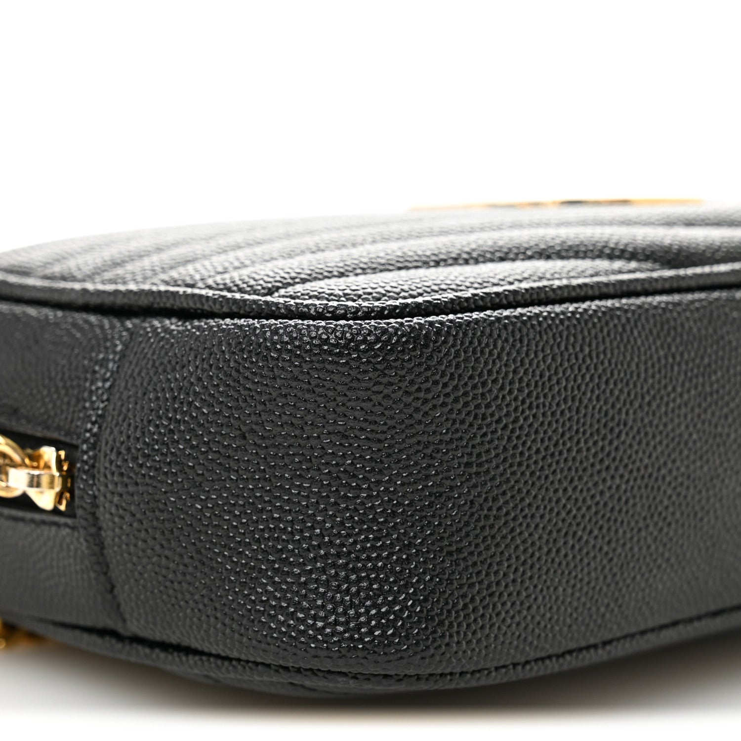 Saint Laurent Grain De Poudre Matelasse Monogram Mini Lou Camera Bag Black 9 of 11