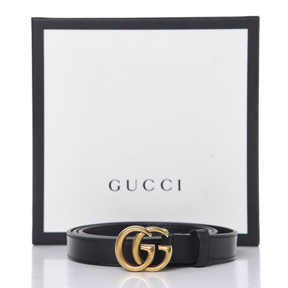 Gucci Calfskin Double G 20mm Belt 95 38 Black 8 of 8