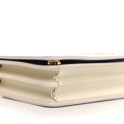 Prada Saffiano Lux Chain Wallet White Multicolor 8 of 13