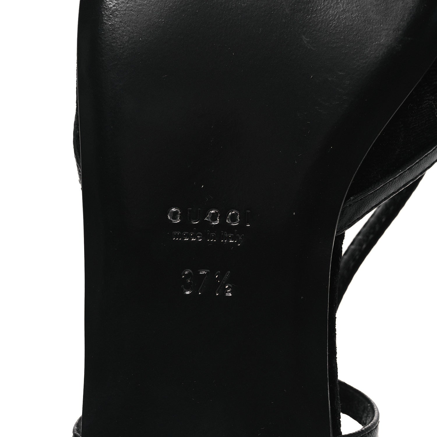Gucci Velvet GG Monogram Slingback Ballet Flats 37.5 Black 8 of 11
