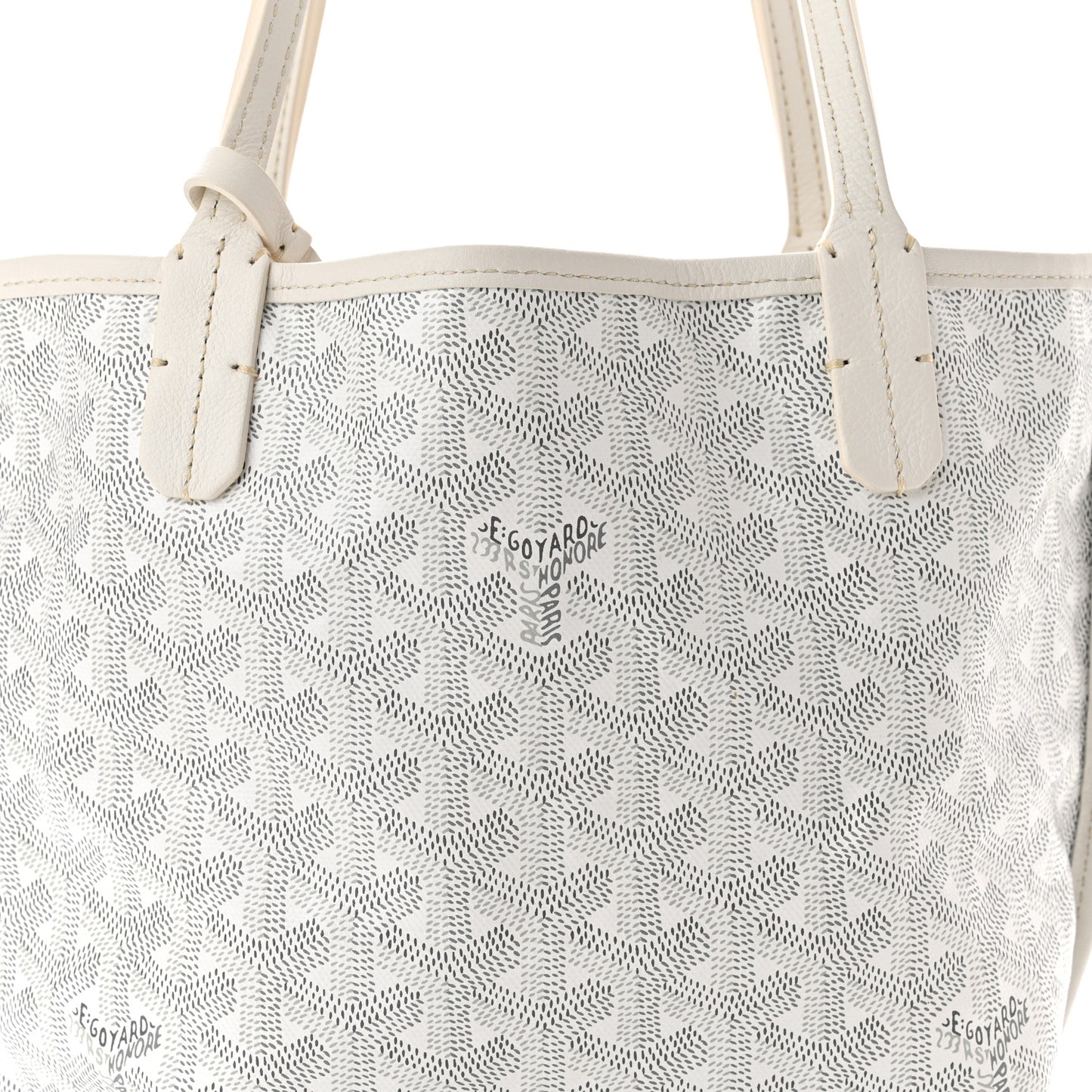 Goyardine Reversible Mini Anjou White