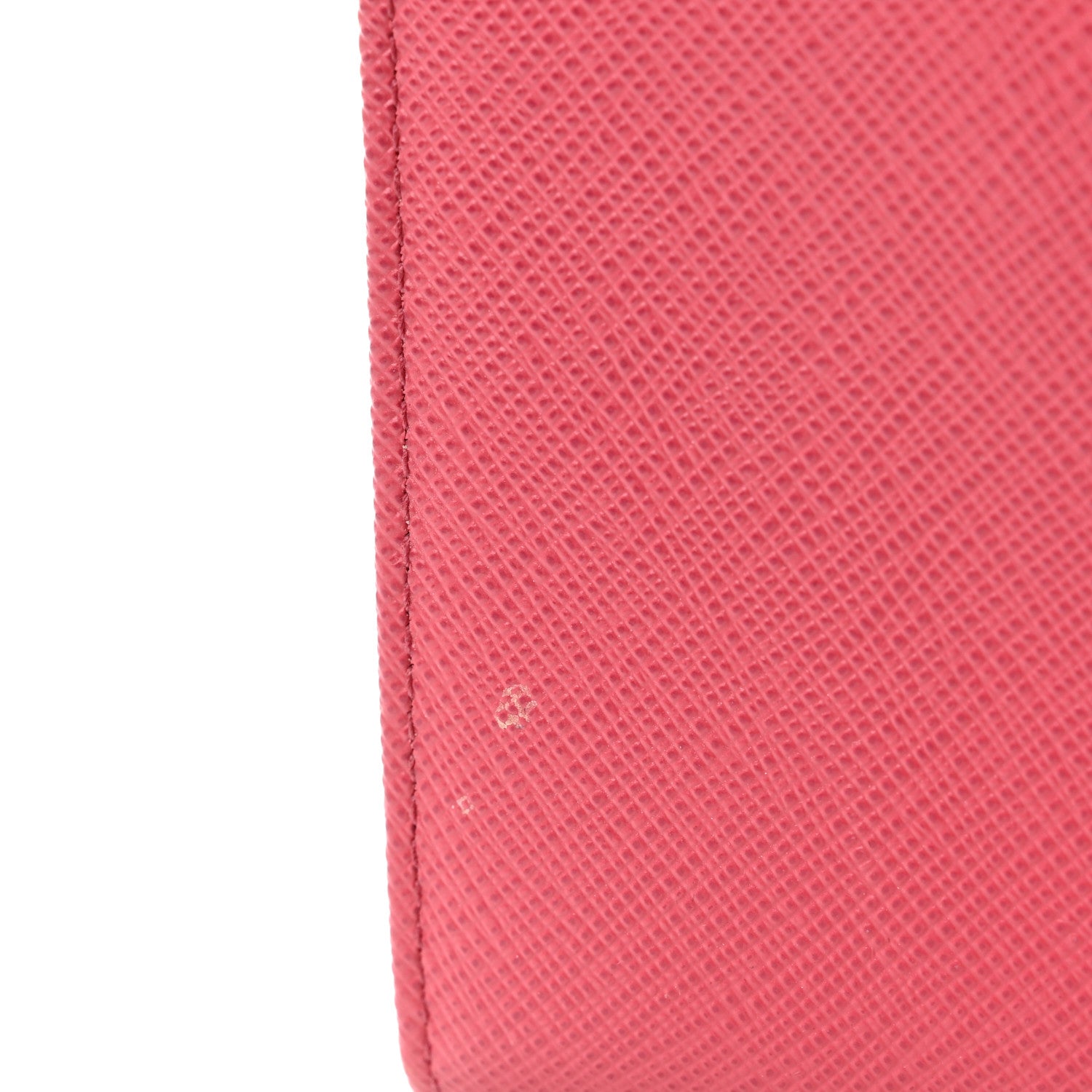 Prada Saffiano Triangle Wristlet Wallet Peonia 9 of 10