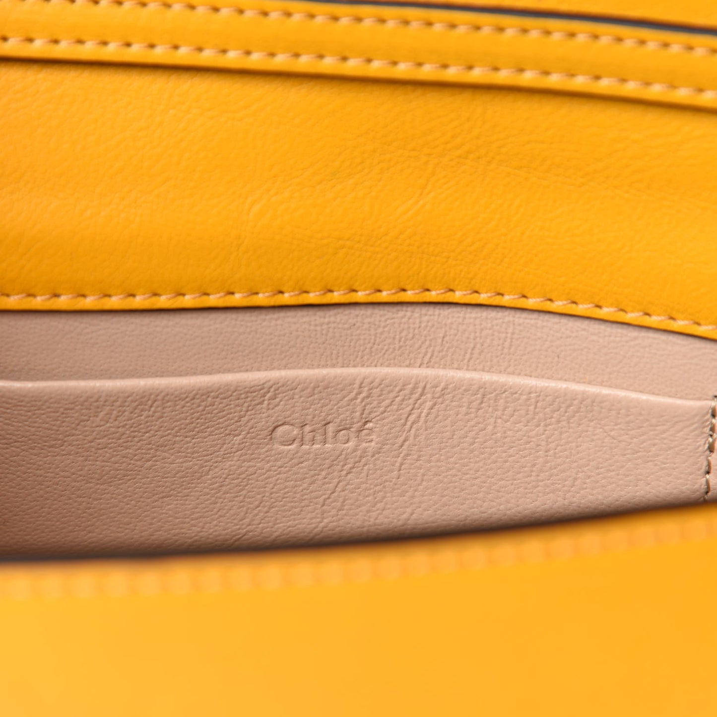 Calfskin Small Nile Bracelet Minaudiere Bag Dark Ochre