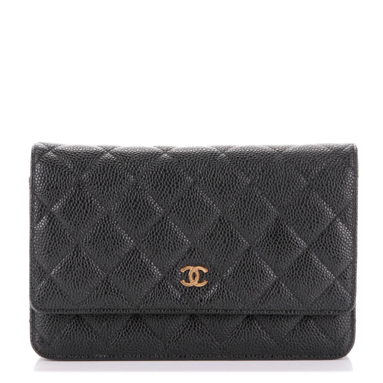 Chanel Caviar Quilted Wallet On Chain WOC Black 1 of 8