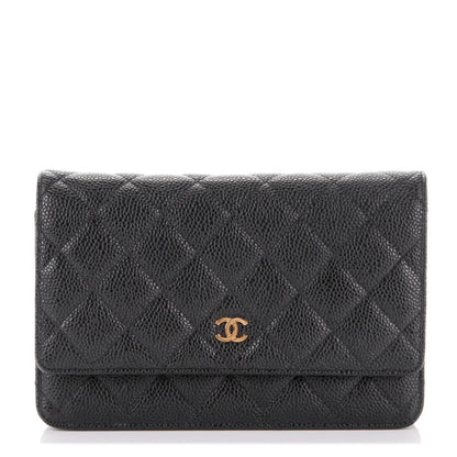 Chanel Caviar Quilted Wallet On Chain WOC Black 1 of 8