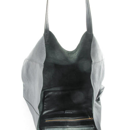Celine Lambskin Horizontal Cabas Black 5 of 8