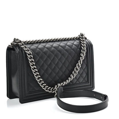 Chanel Caviar Quilted New Medium Boy Flap Black 3 of 10