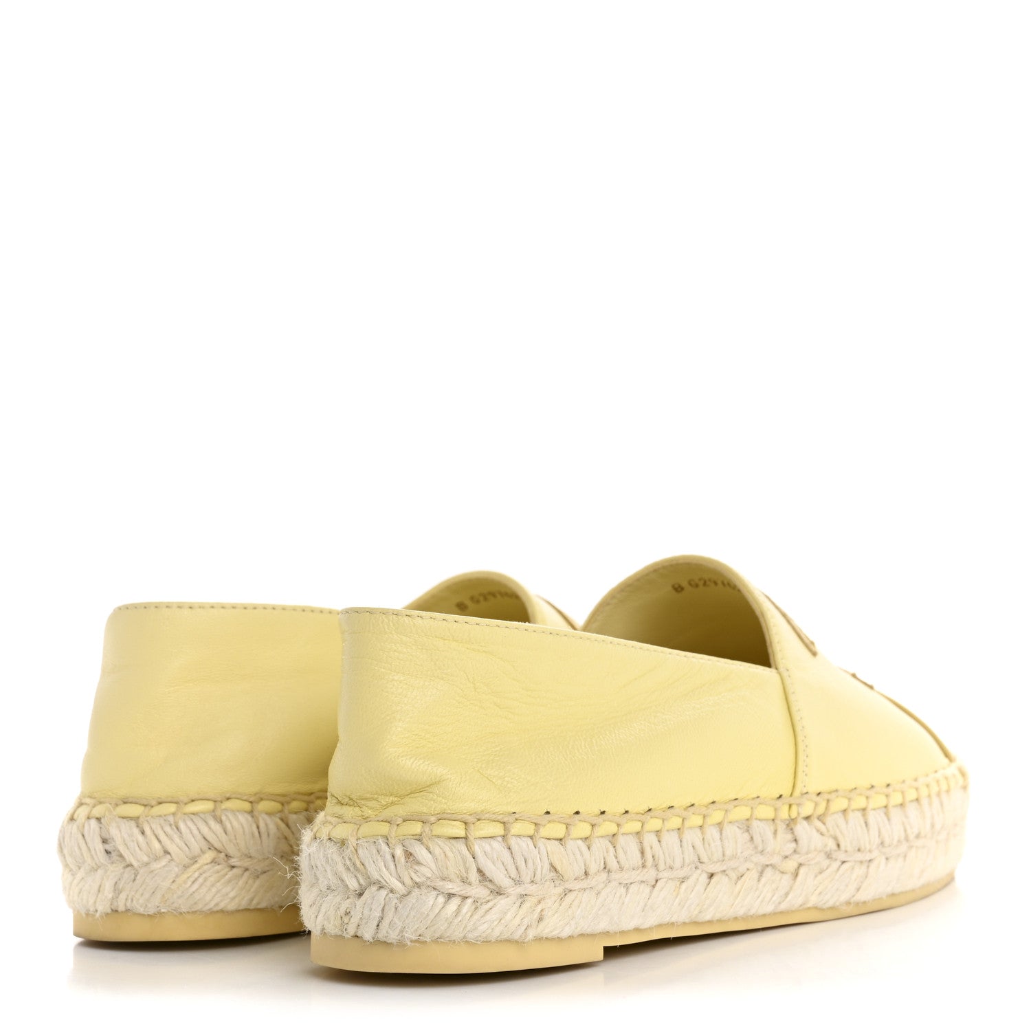 Chanel Lambskin CC Espadrilles 36 Yellow 5 of 9