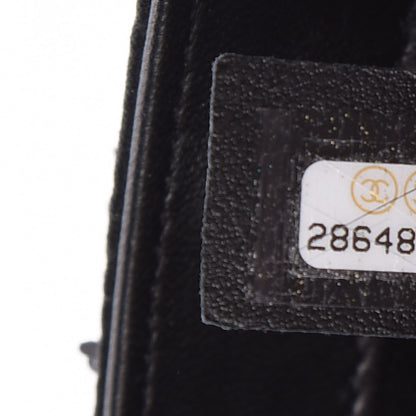 Chanel Sequin Single Flap Silver Black Silver 9 of 11