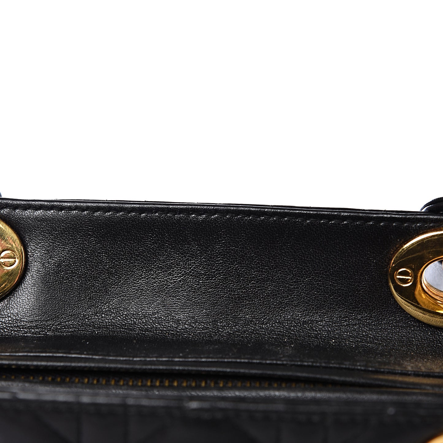 Lambskin Cannage Medium Lady Dior Black