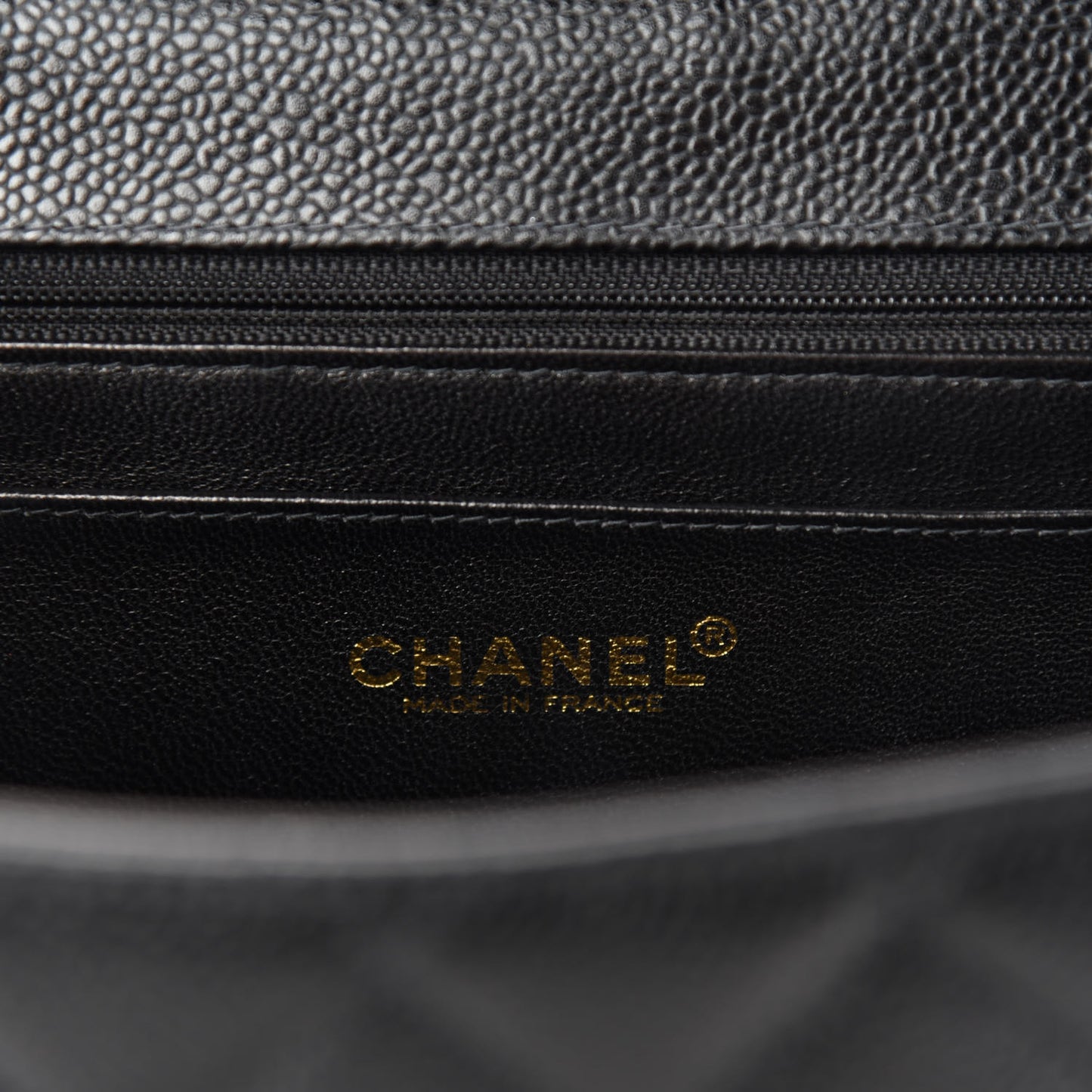 Caviar Quilted Jumbo Single Flap Black