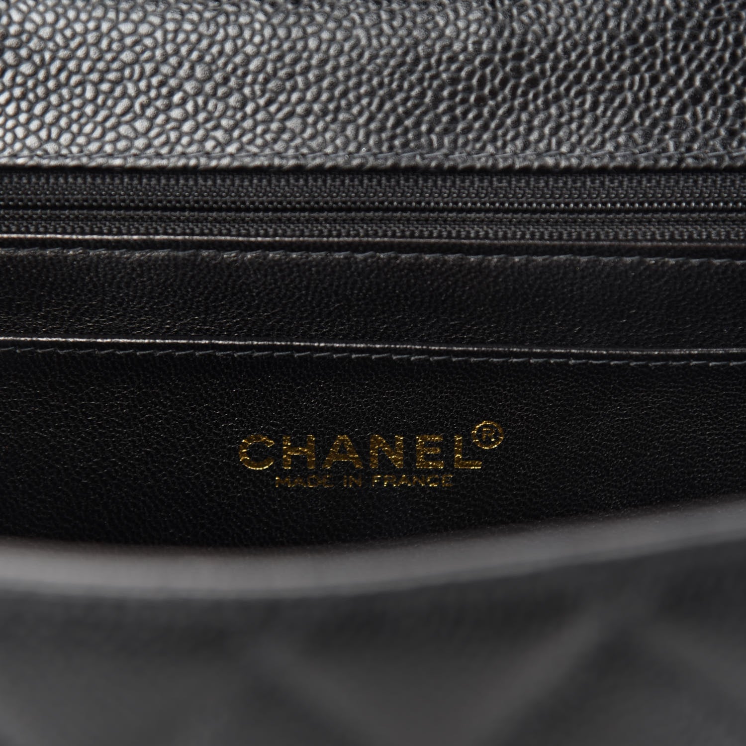 Chanel Caviar Quilted Jumbo Single Flap Black 8 of 10