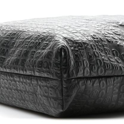 Chanel Calfskin Embossed Unlimited Tote Black 9 of 9