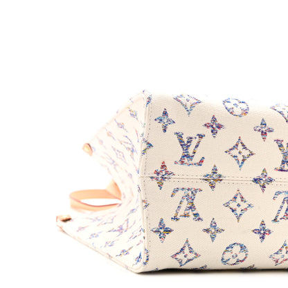 Louis Vuitton Monogram Jacquard Nautical Onthego MM Multicolor Beige 8 of 9