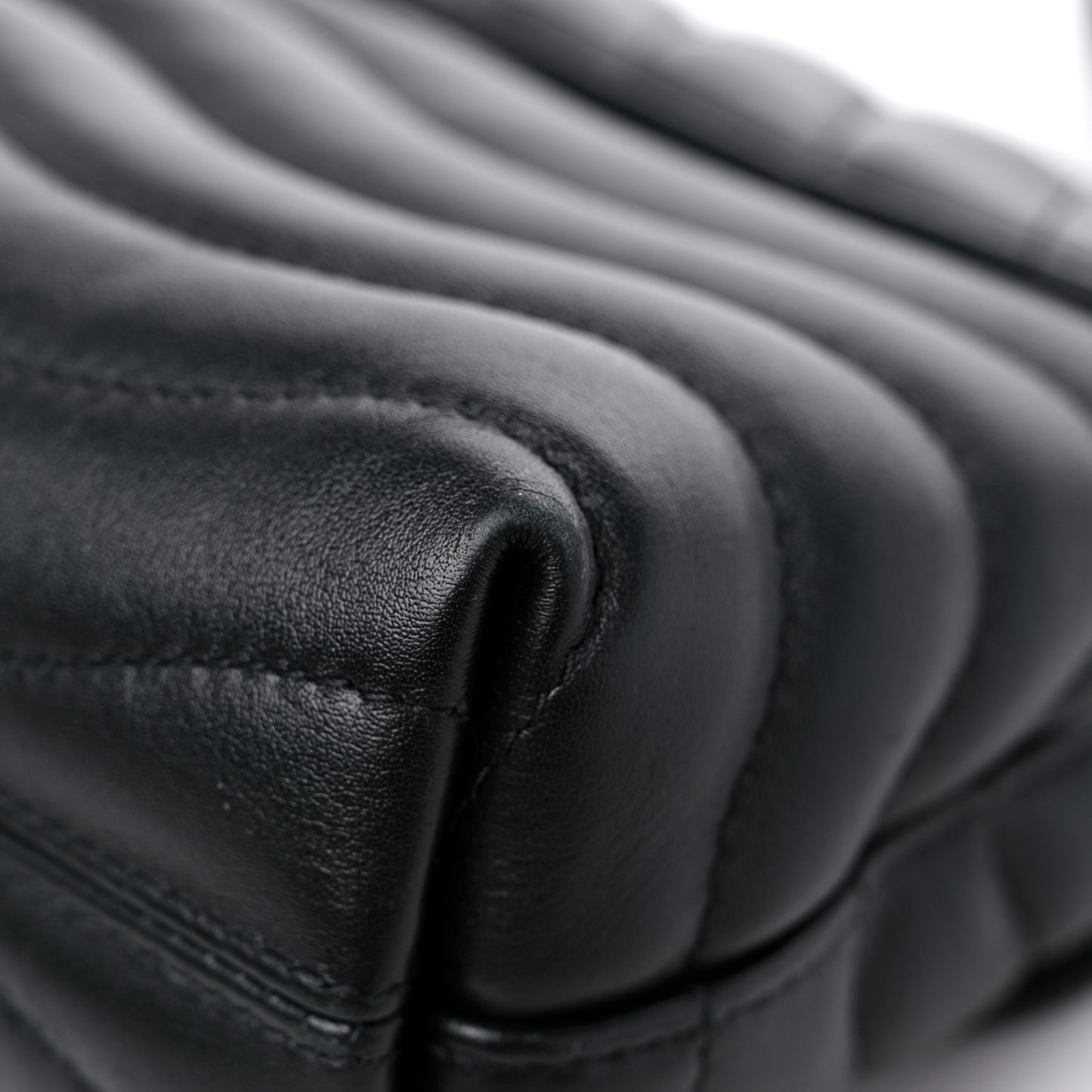 Calfskin LV New Wave Chain Bag Black