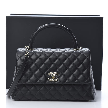 Chanel Caviar Quilted Small Coco Handle Flap Black 11 of 11