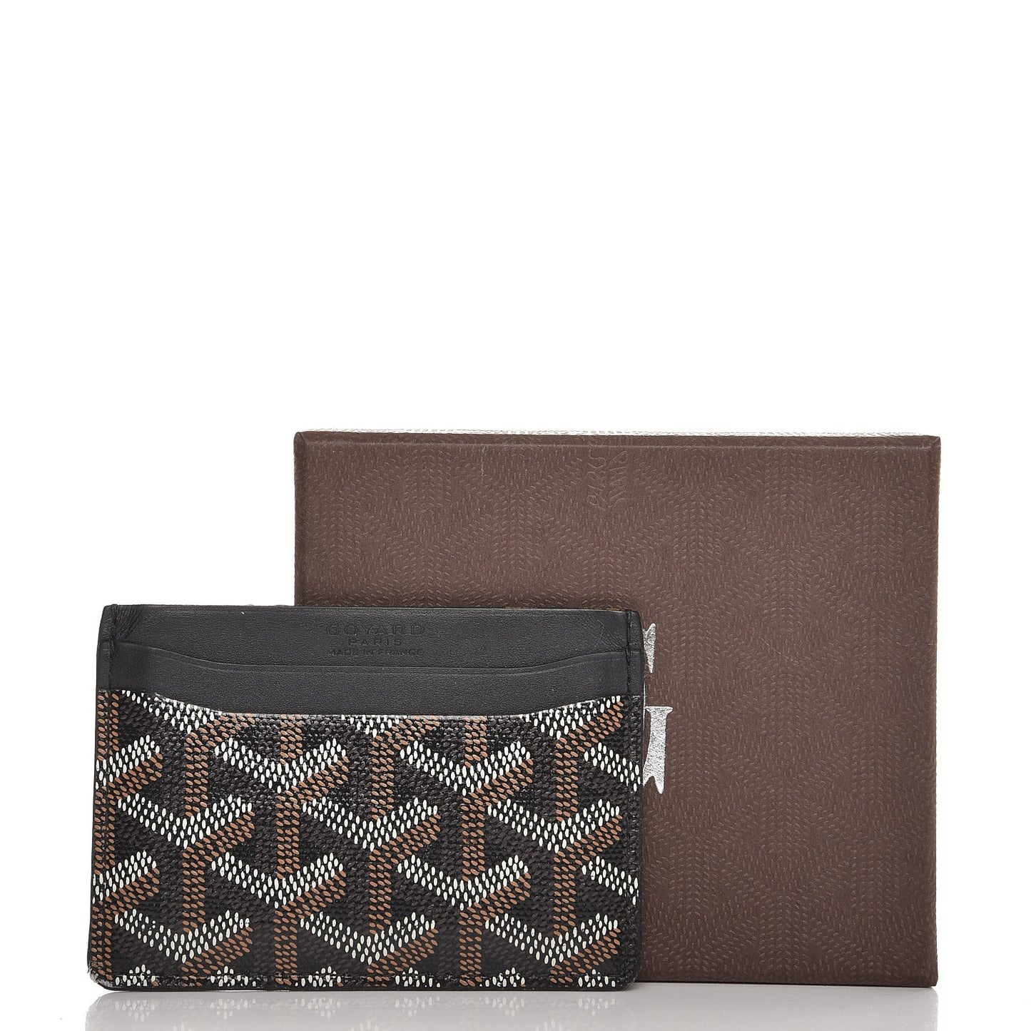 Goyardine Saint Sulpice Card Holder Black